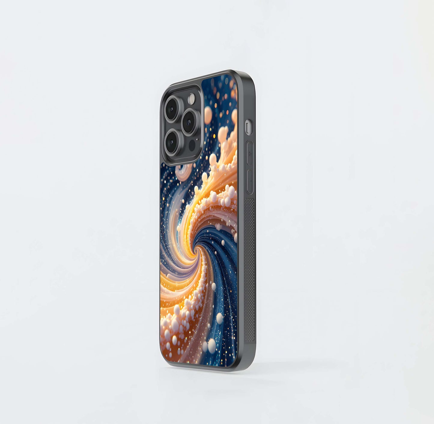 Cosmic Swirl & Bubbles Glass Case