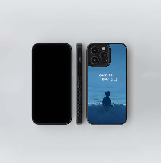 Back To Blus Side Quote Glass Case
