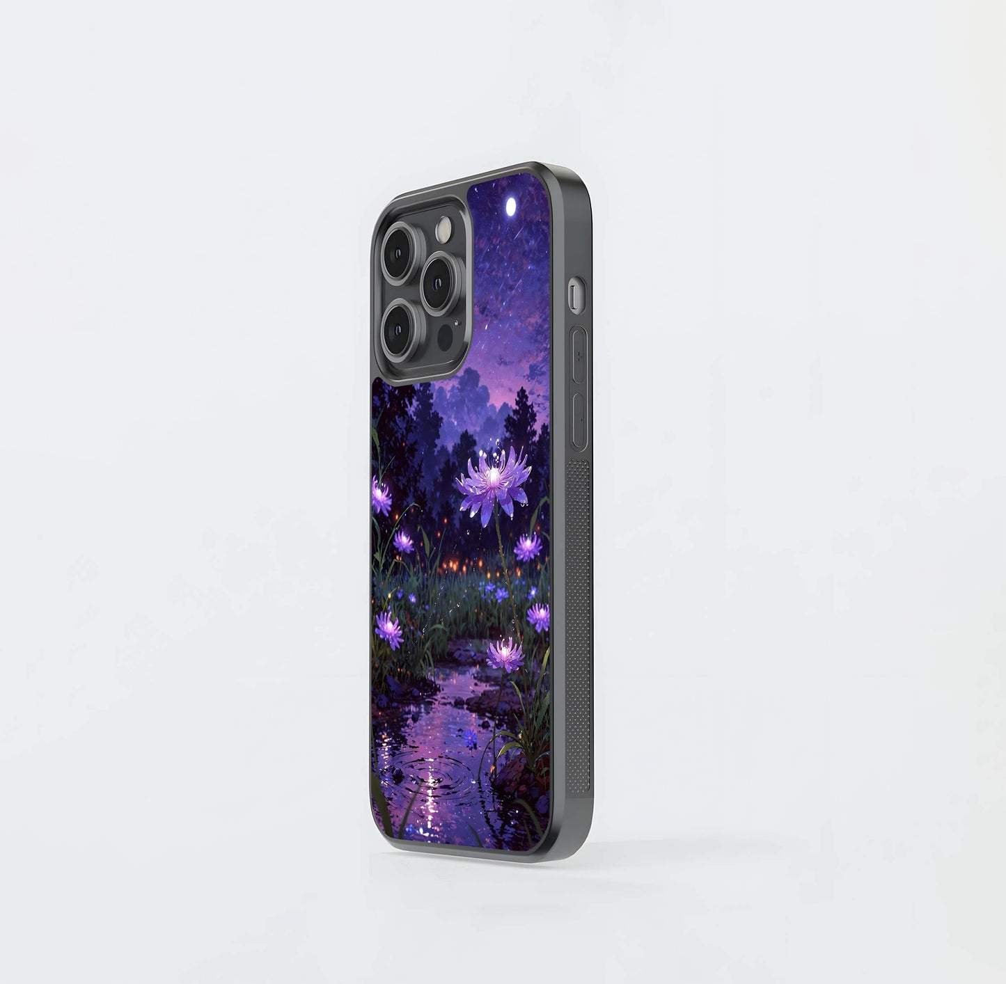 Purple Moon Drift Glass Case