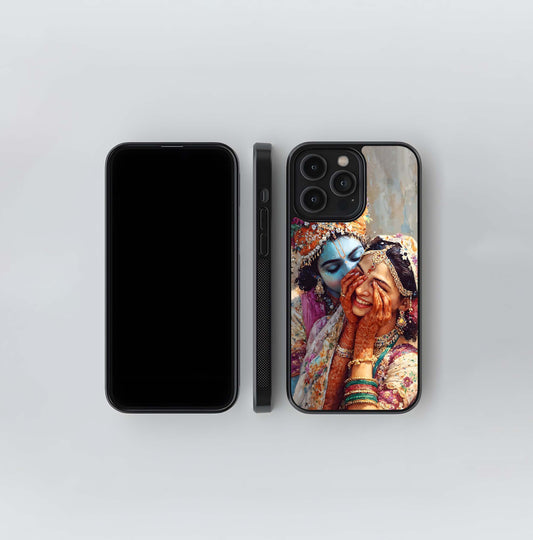 Radha Krishna Love Glass Case