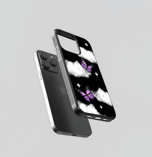 Butterfly Night Drift Glass Case