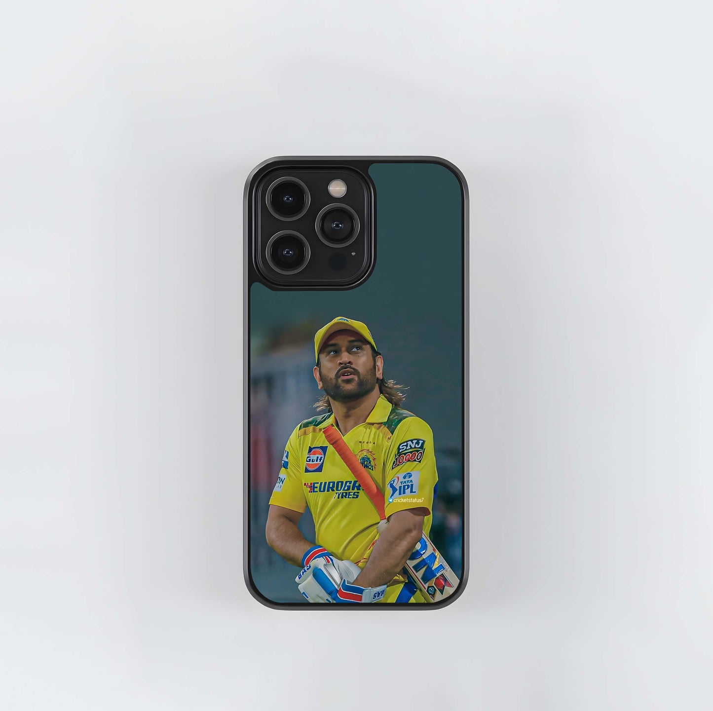 Dhoni - Long Hair CSK Batter Glass Case