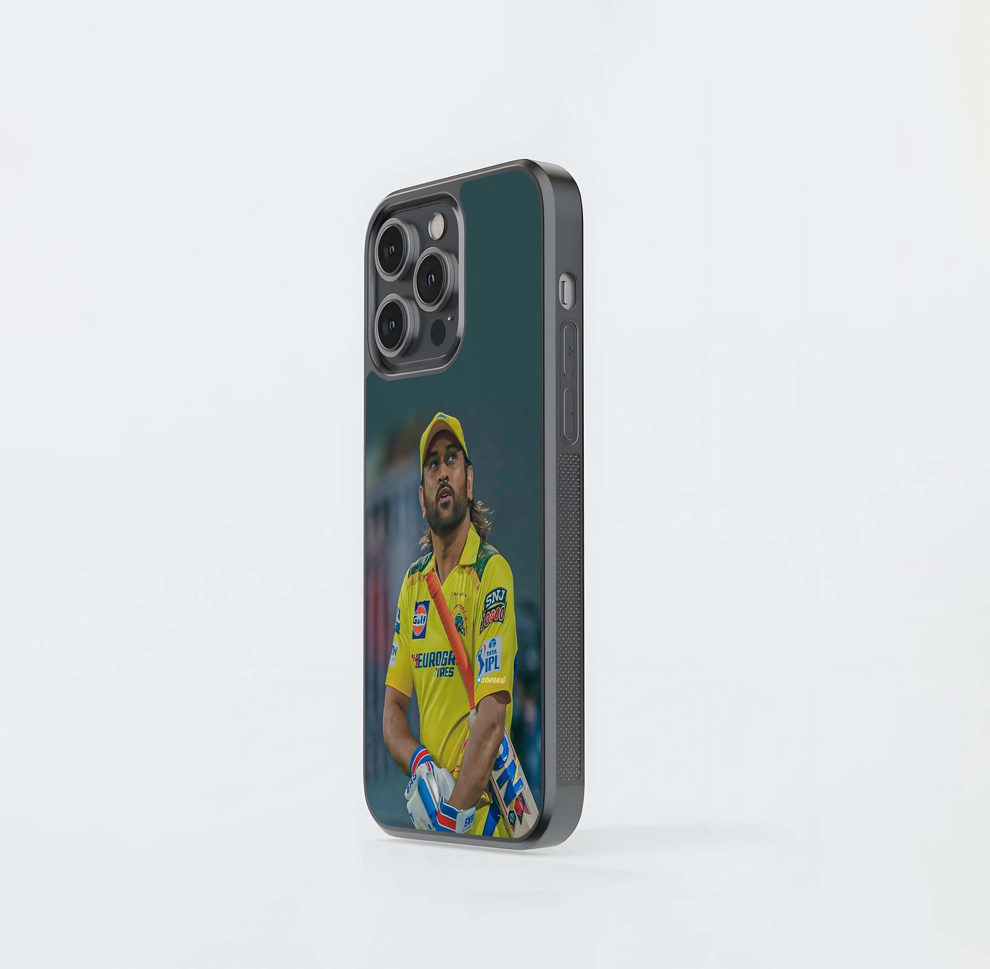 Dhoni - Long Hair CSK Batter Glass Case