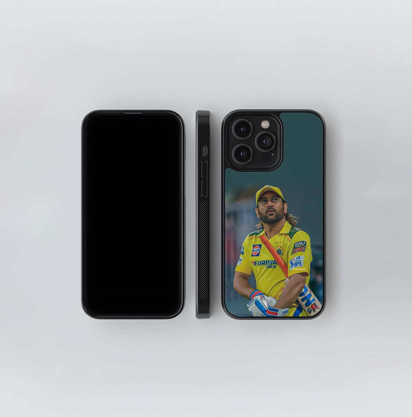 Dhoni - Long Hair CSK Batter Glass Case