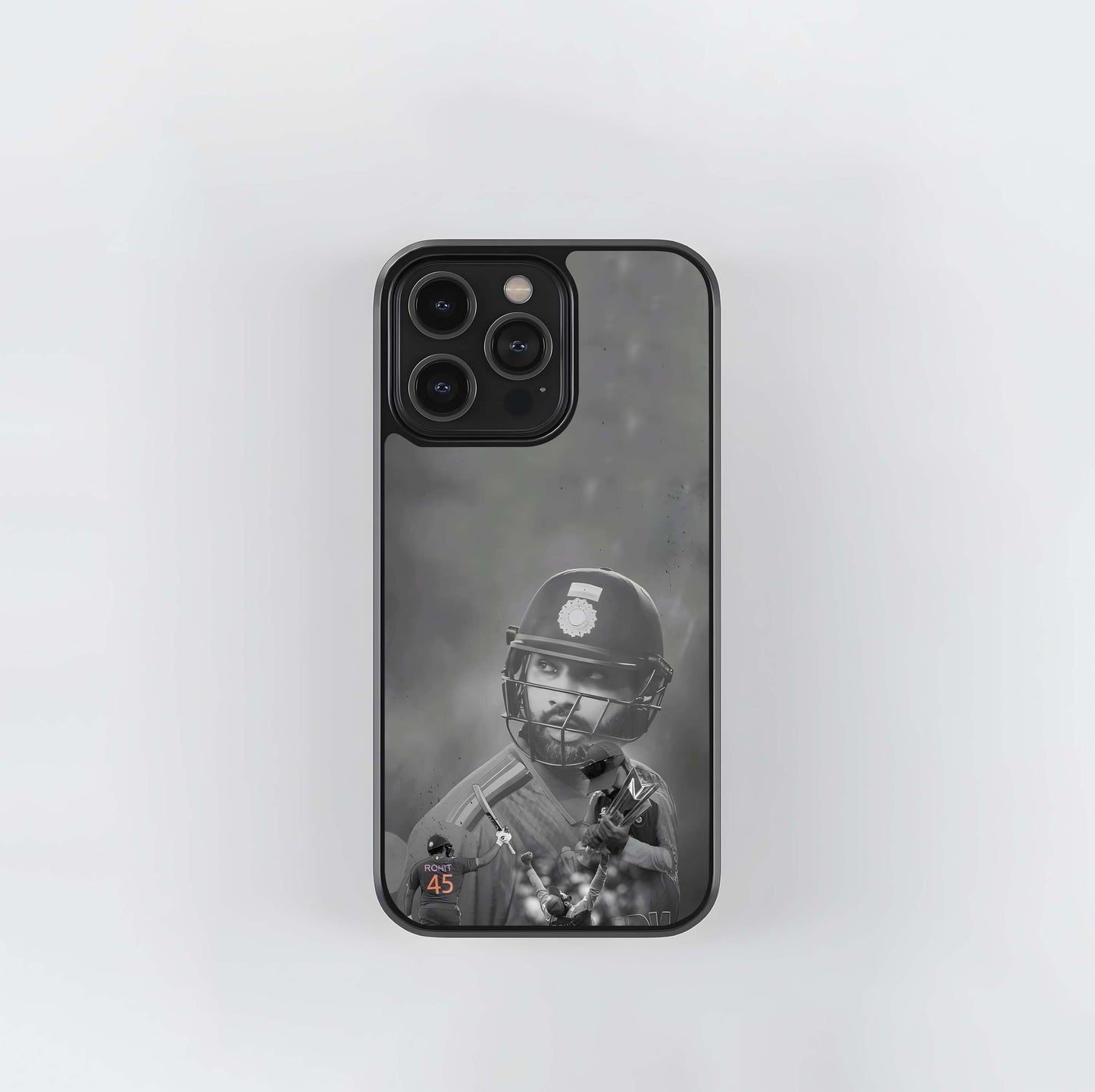 Monochromatic Cricket Tribute Glass Case