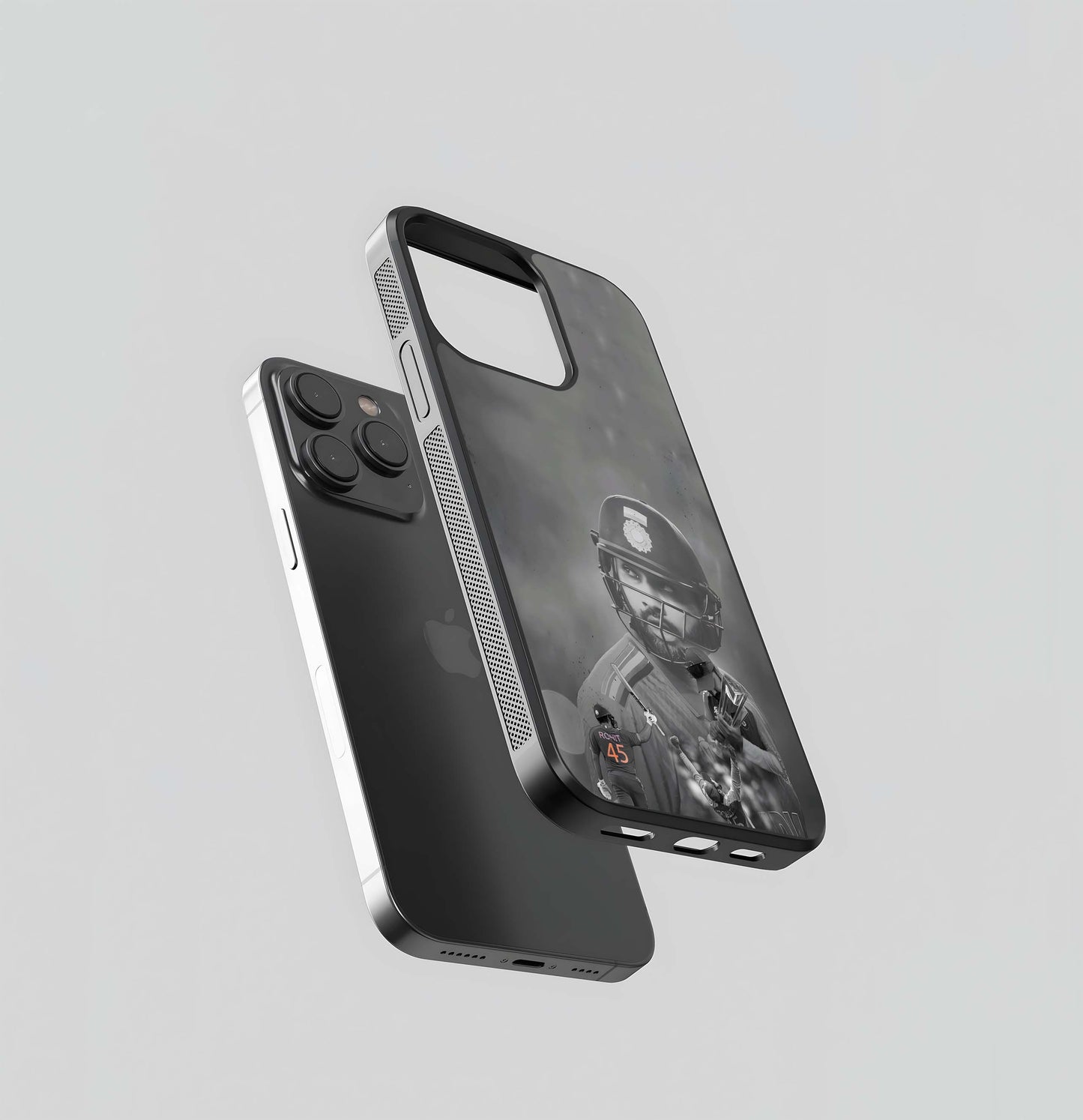 Monochromatic Cricket Tribute Glass Case