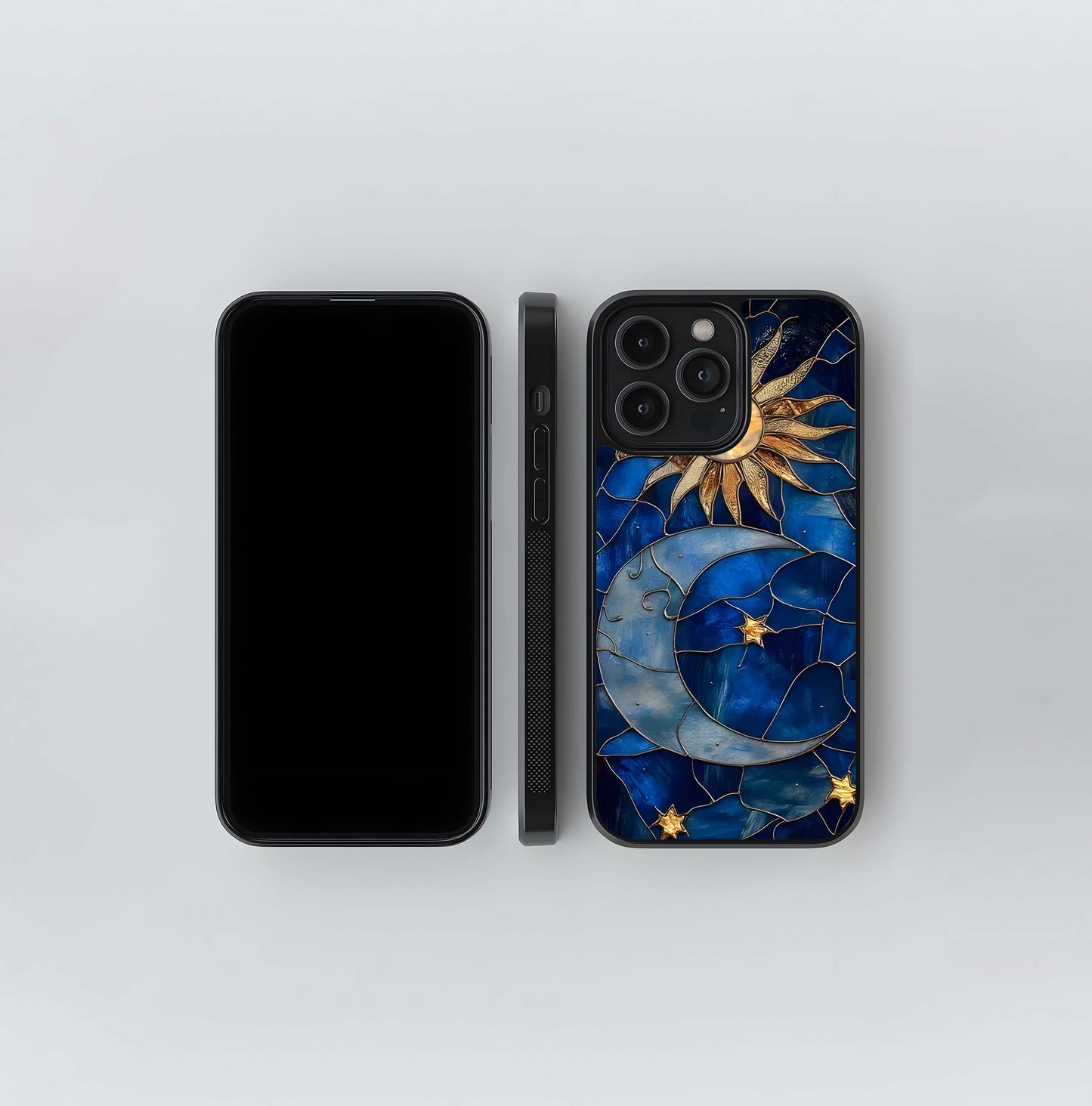 Solar Moon Mosaic Glass Case