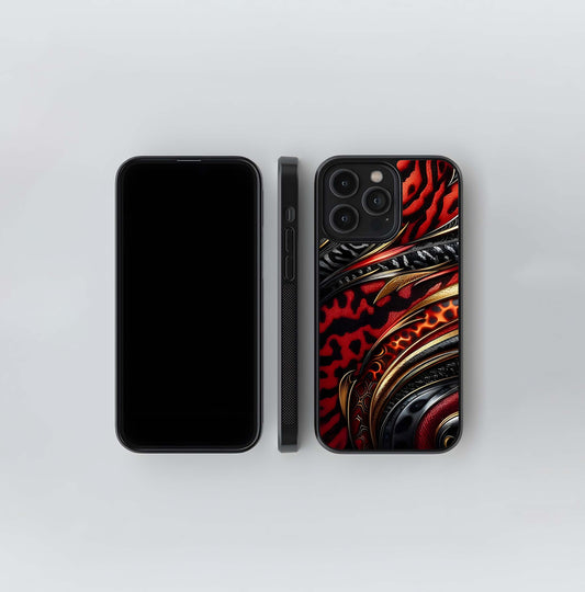 Crimson Armor Glass Case