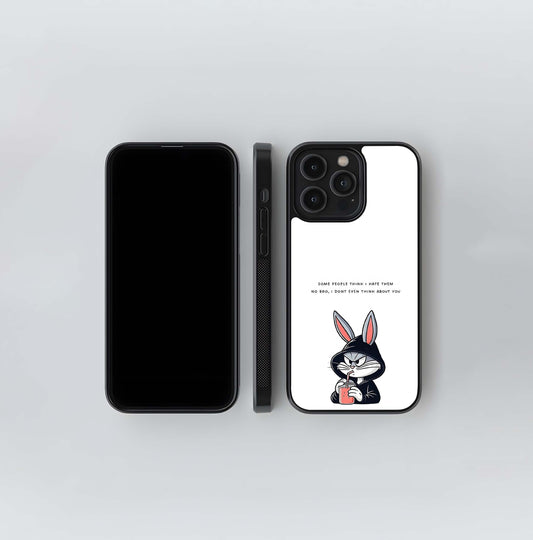 Savage Bunny Mood Glass Case