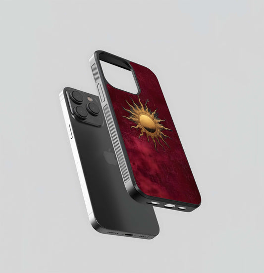 Gold Sun Blush Glass Case