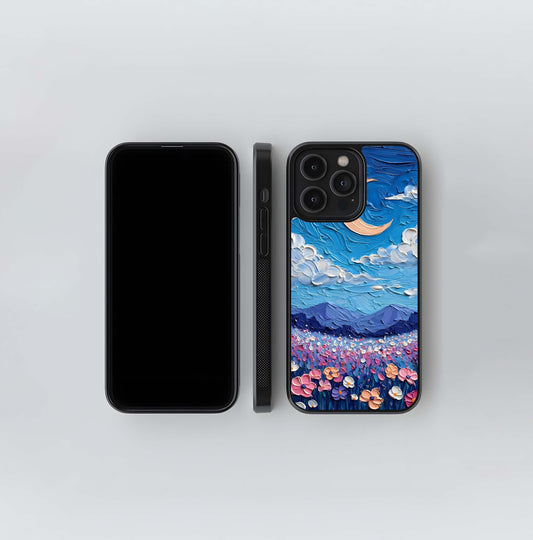 Blush Lavender Scenery Glass Case