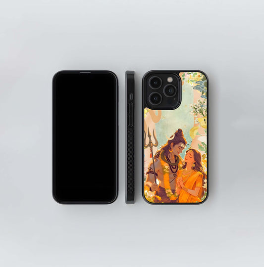Shiva & Parvati Glass Case