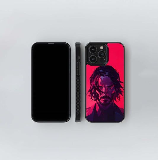 John Wick Portrait Glass Case