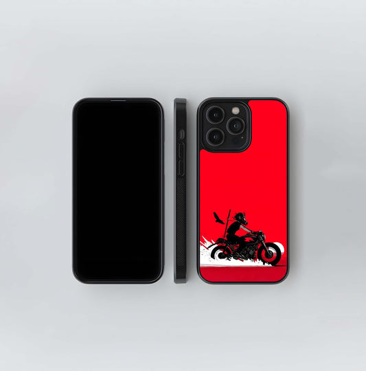 Crimson Rider Glass Case