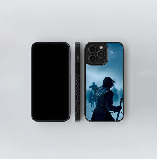Jon Snow (Winter Scene) Glass Case