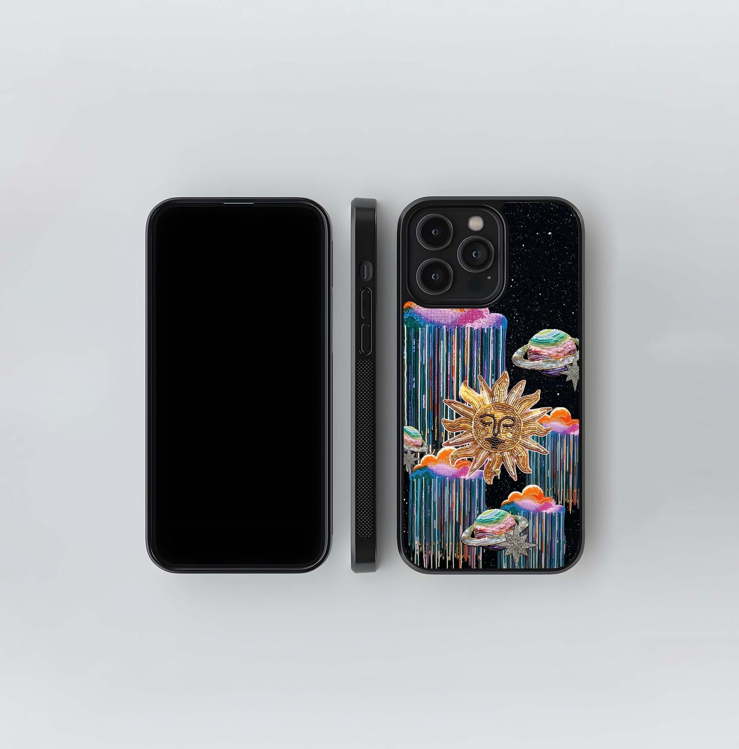 Celestial Drip Sky Glass Cases