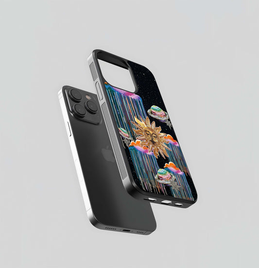 Celestial Drip Sky Glass Cases