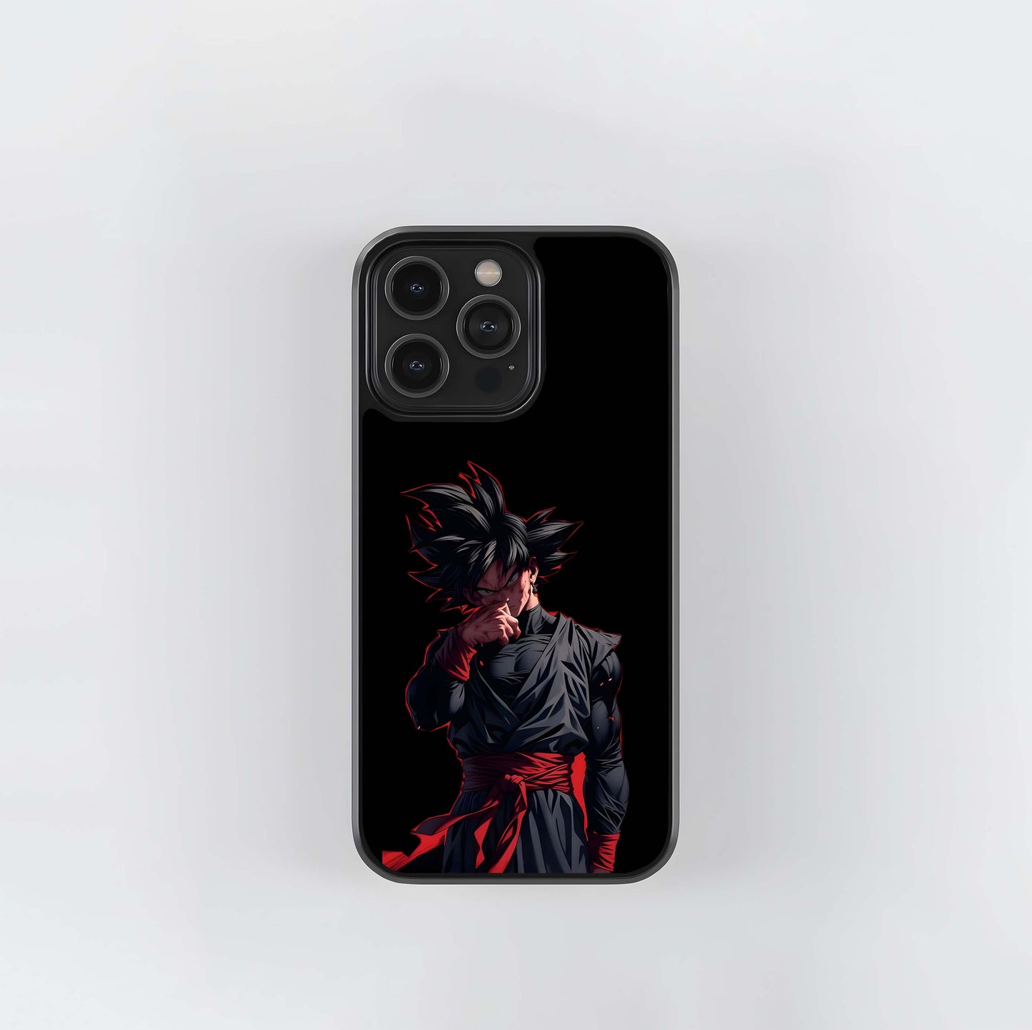 Goku Black Dark Anime Art Glass Case