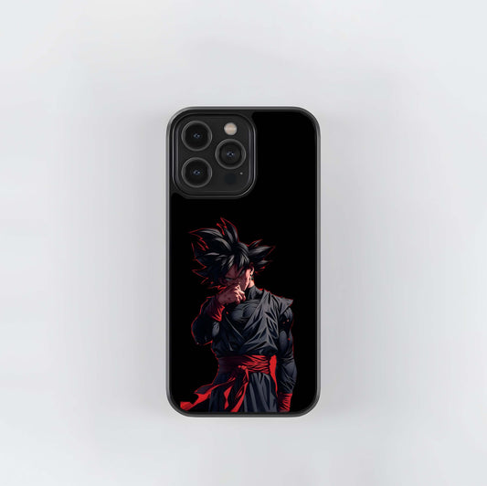 Goku Black Dark Anime Art Glass Case