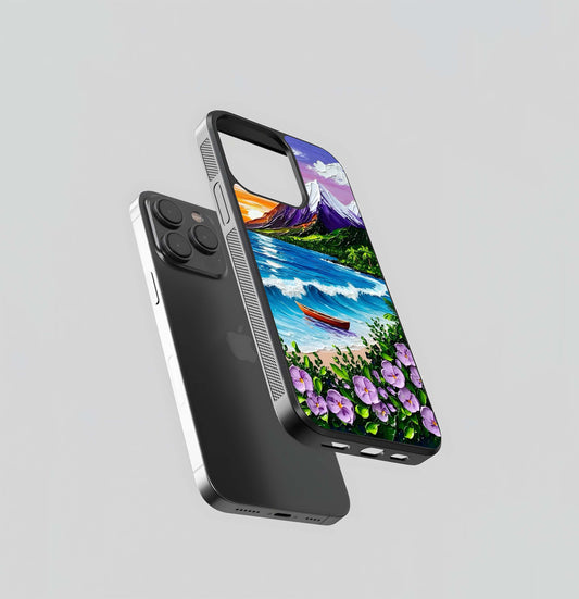 Sunset Serenity Glass Case