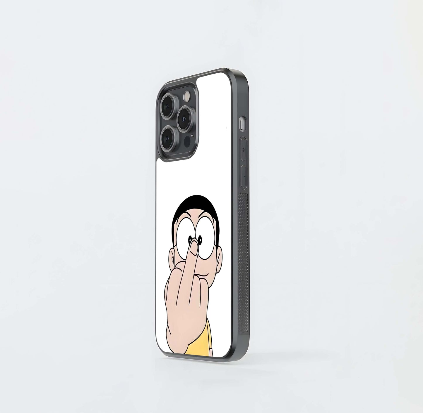 Nobi Nobita Finger Point Glass Case