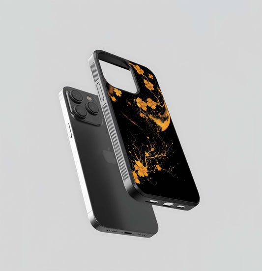 Celestial Gold Bloom Glass Cases