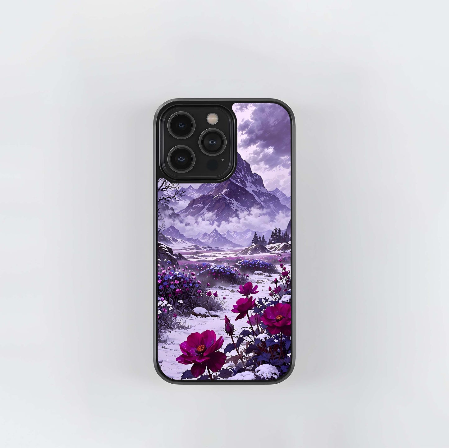 Frozen Blossom Peaks Glass Case