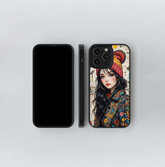 Boho Maker Portrait Glass Case