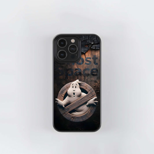 3D Ghostbuster Logo on Wood Glass Case
