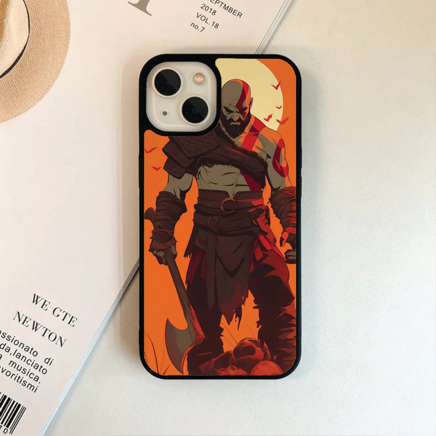 God Of War Themed Glass Case Phone cover