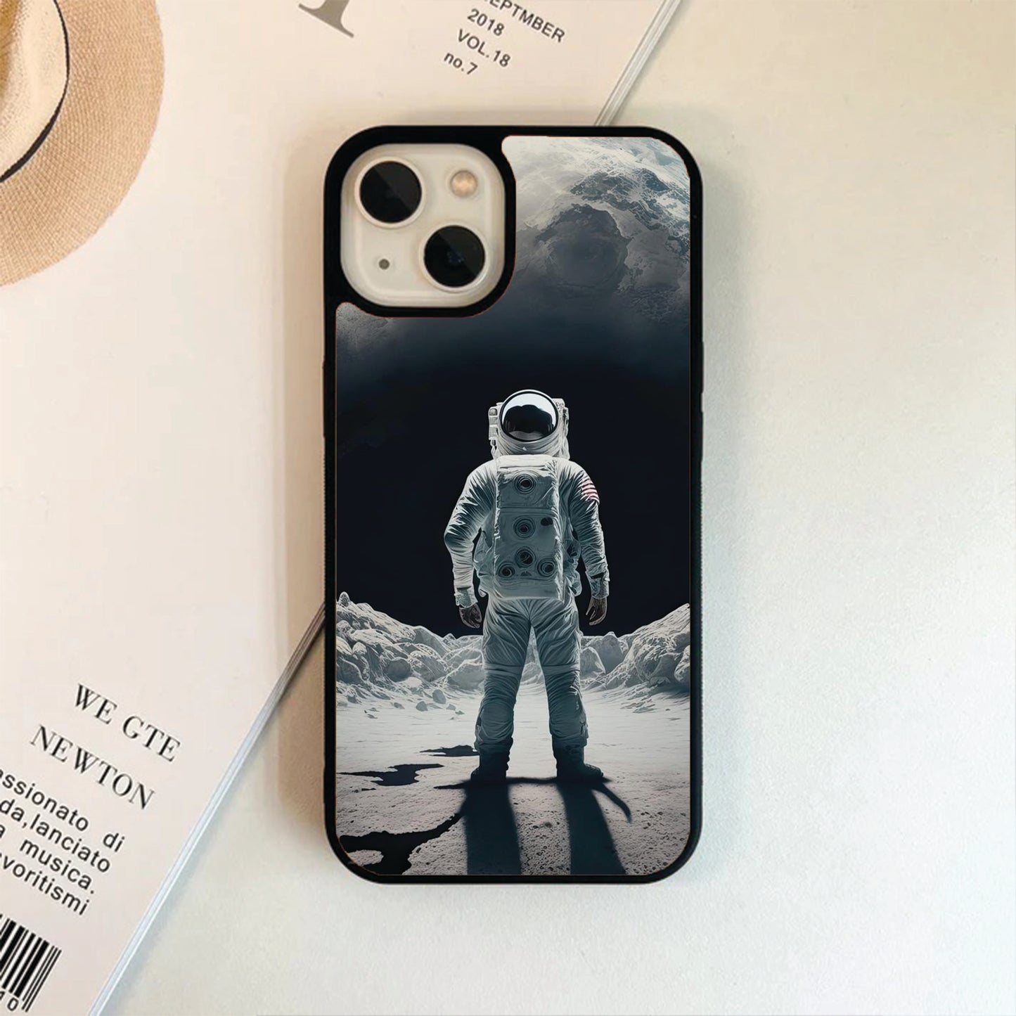 Stars Moon Astronaut Space Glass Case Phone Covers