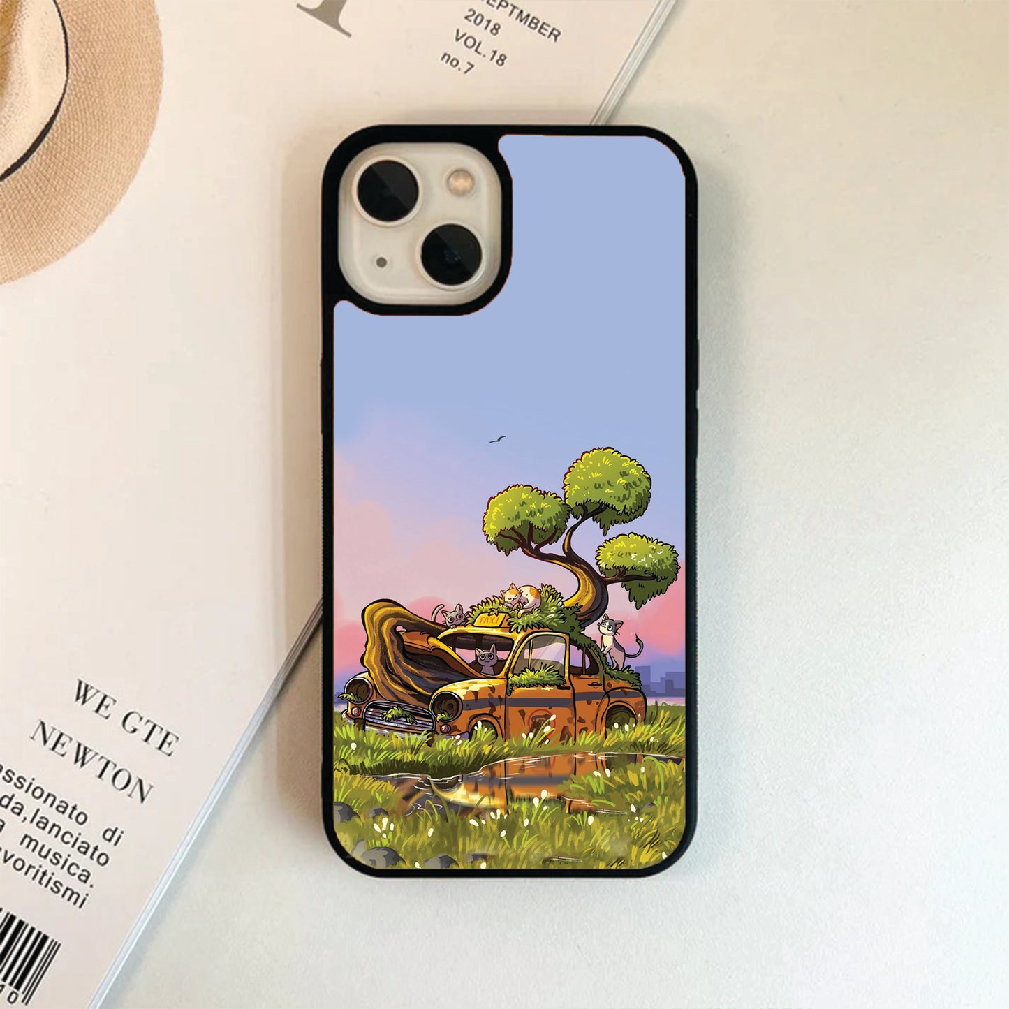 Mossy Cat Design Glass Cases