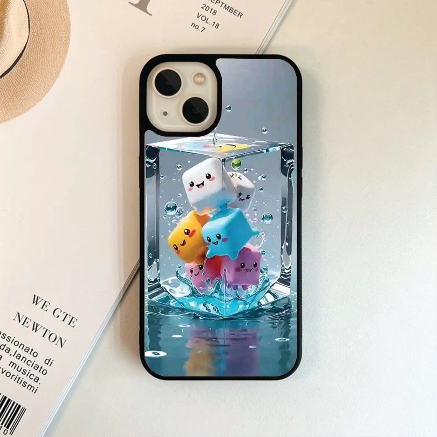Fun Ludo Water Look Themed Glass Case / Phone Cover
