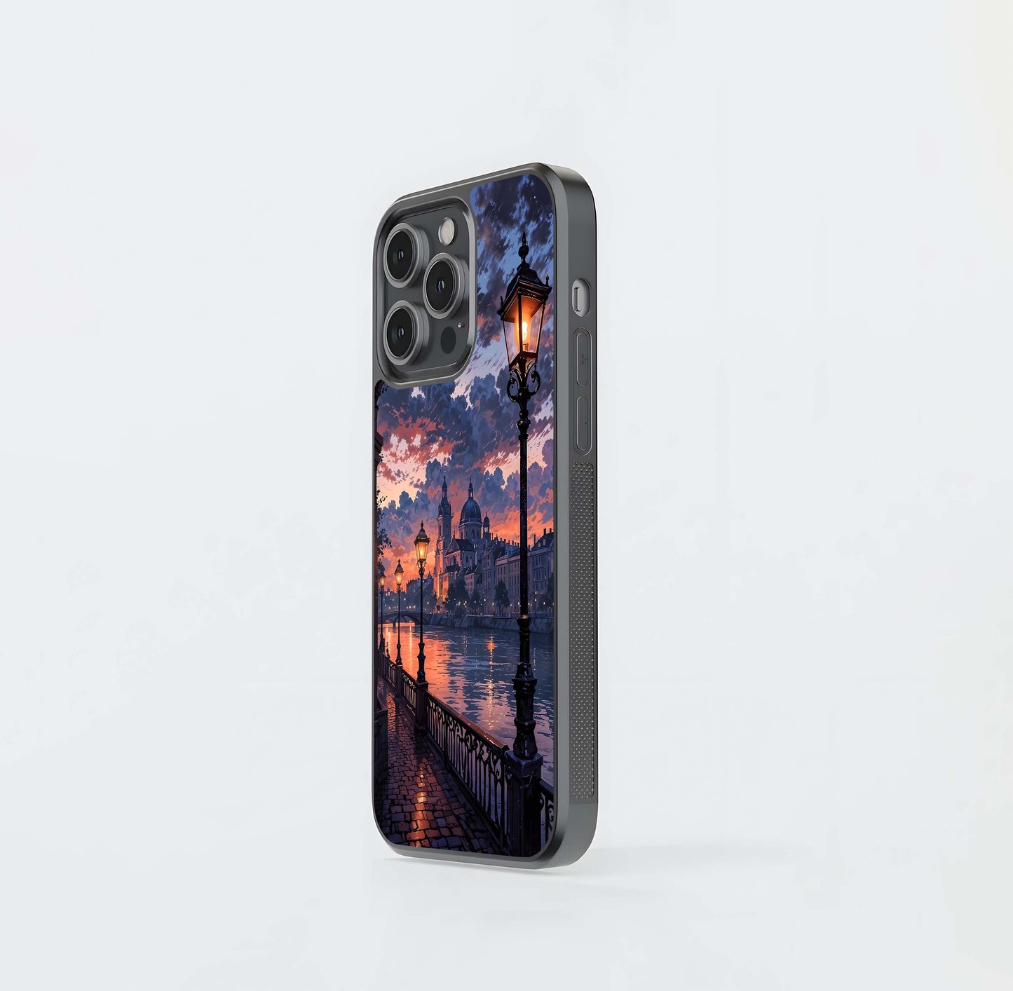 Twilight River Lights Glass Case
