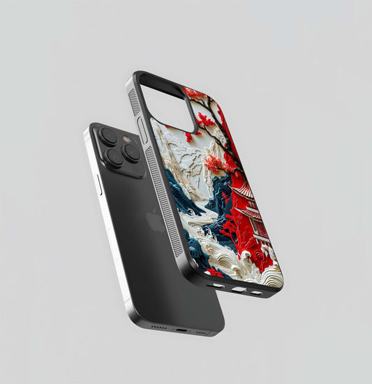 Whispers of Sakura Waves Glass Case