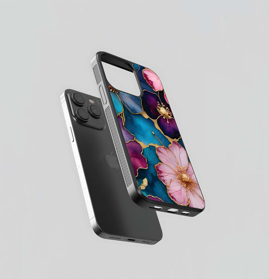 Gilded Bloom Glass Case