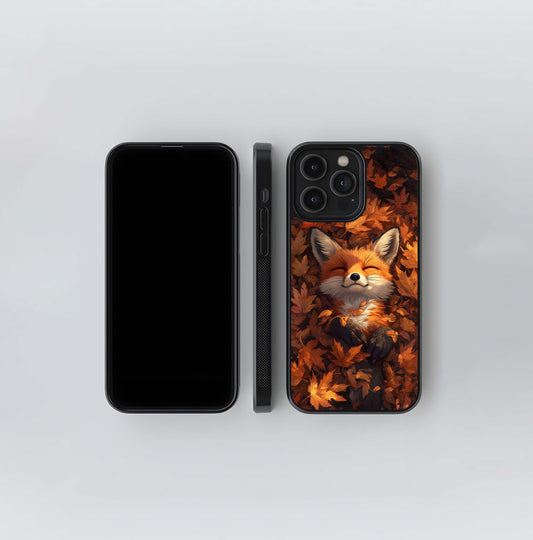 Autumn Fox Nap Glass Case