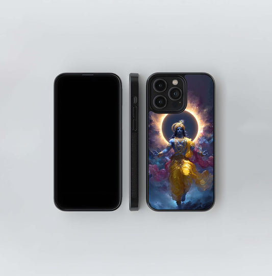 Divine Krishna Light Glass Case