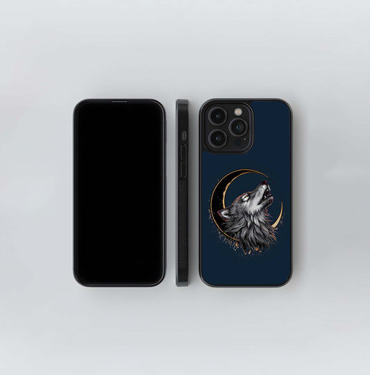 Wolf & Moon Glass Case