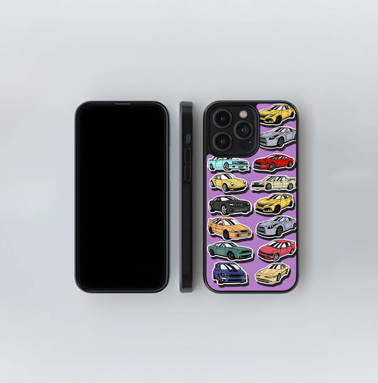 Die-Cut JDM Car Stickers Glass Case
