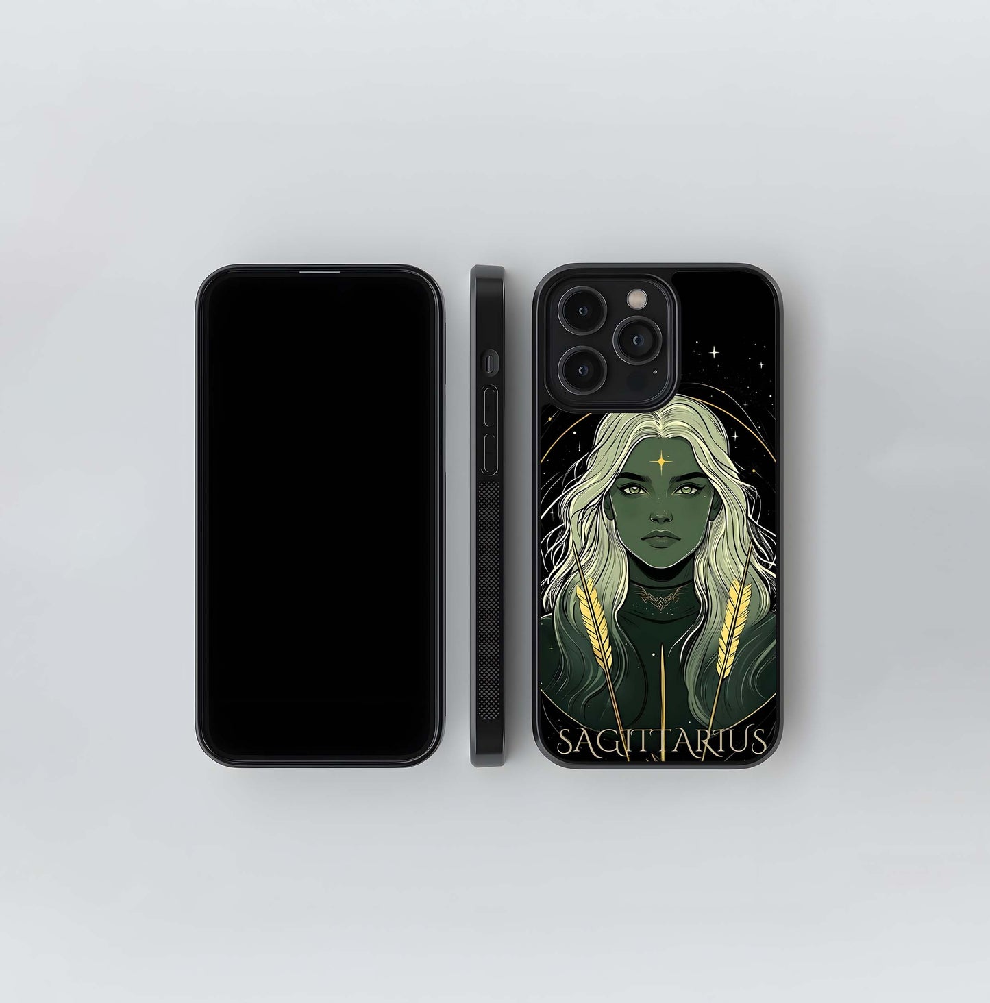 Zodiac Sagittarius Glass Case
