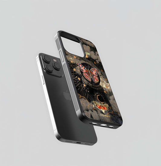 Celestial Moth Aura Glass Case