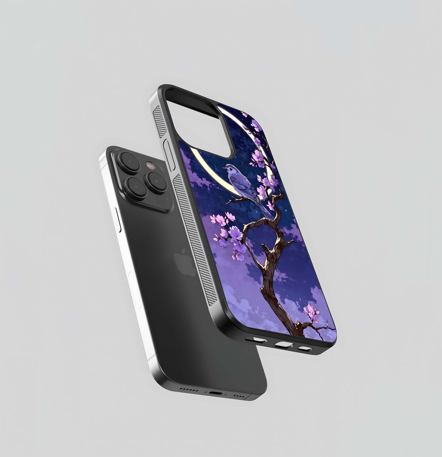 Celestial Bird Blossom Glass Case