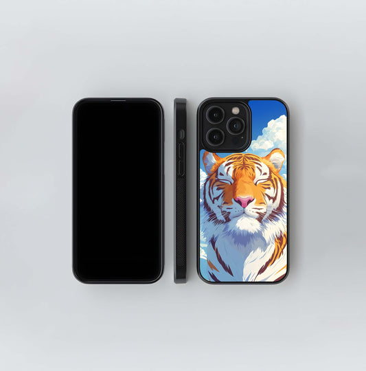 Serene Striped Tiger Glass Case