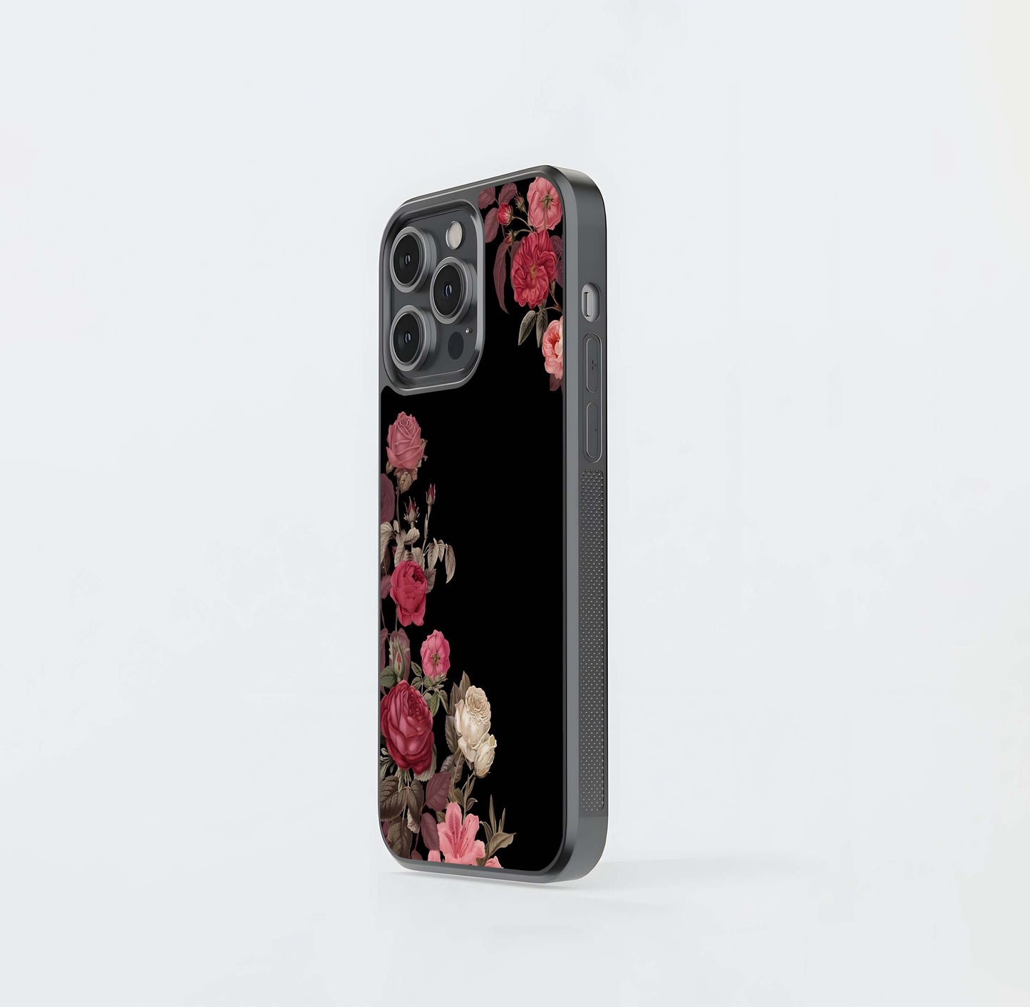 Crimson Rose Dust Glass Case