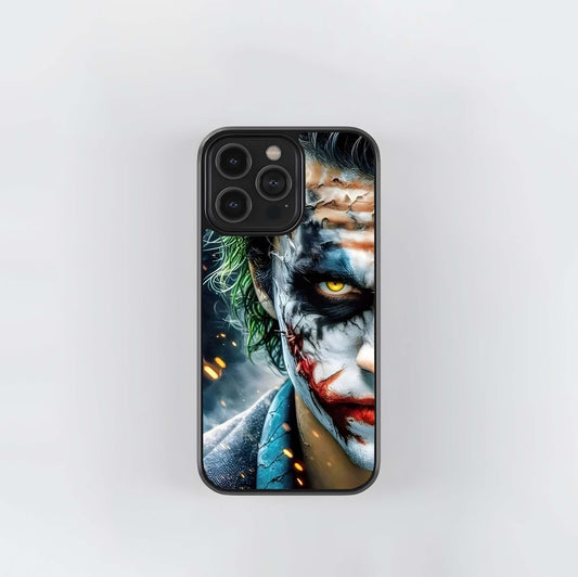 Joker Face with Peeling Makeup Glass Case