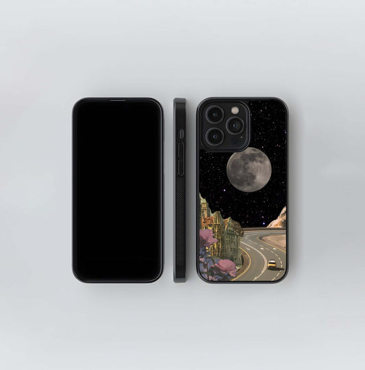 Castle Nigt Moon Glass Case