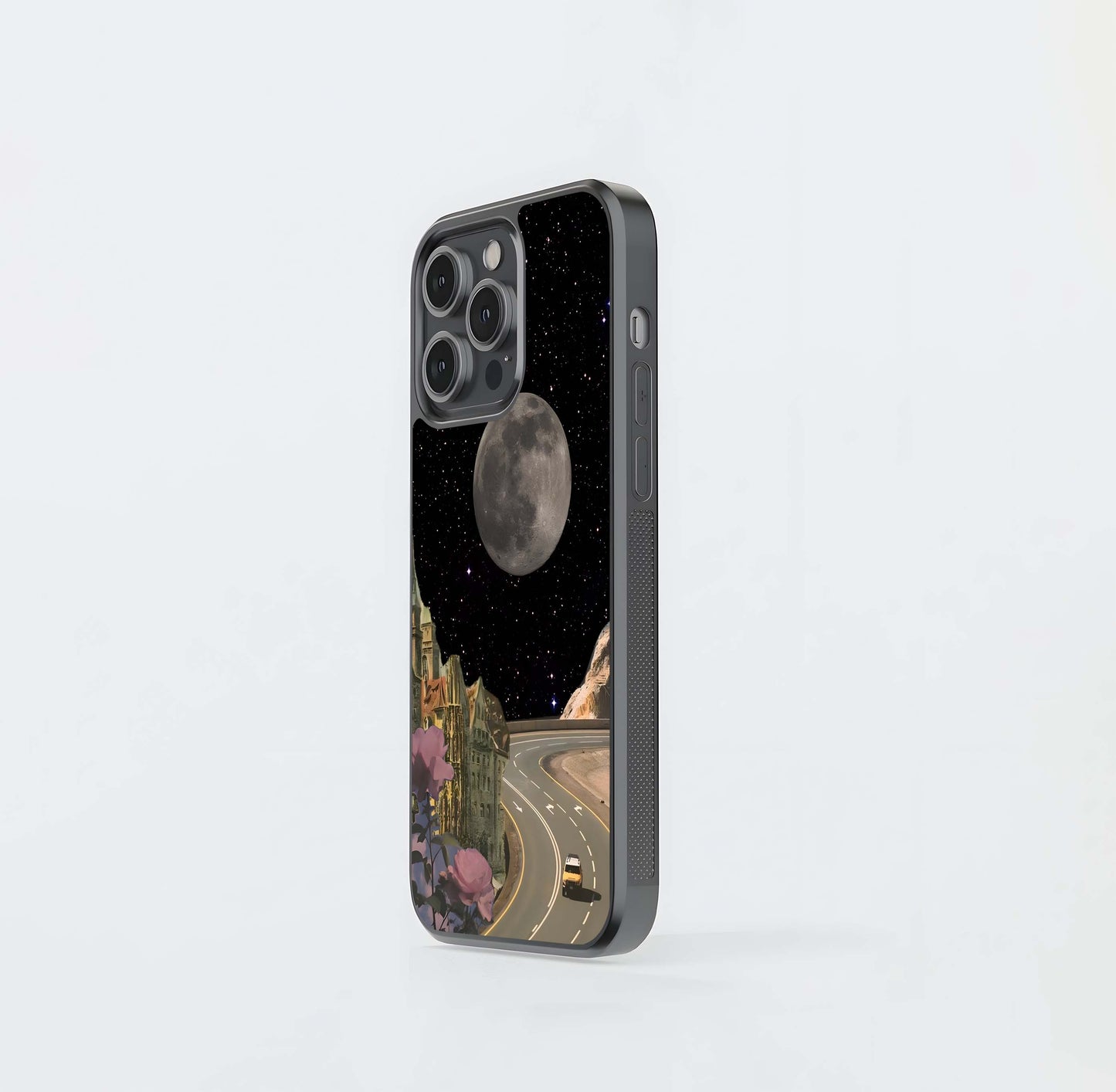 Castle Nigt Moon Glass Case