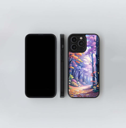 Enchanted Autumn Forest Glass Case