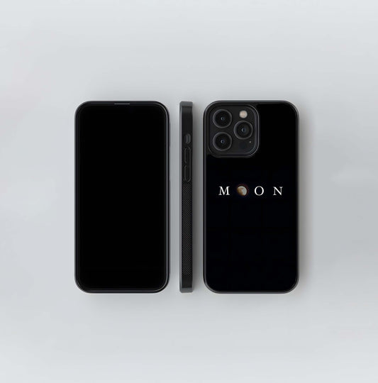 MOON Typography Glass Case